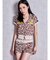 GYDA×GALFY leopard pile マイクロショートパンツ