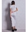 Symmetry GYDA プレートハーフスリーブロングニットワンピース