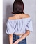 bijouバックルブラウス