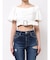 bijouバックルブラウス