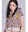 GYDA×GALFY leopard pileパーカー