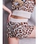 GYDA×GALFY leopard pile マイクロショートパンツ