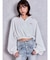 GYDAプレートカシュクールショートブラウス