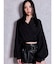 GYDAプレートカシュクールショートブラウス