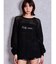 Valdy empire embroideryメッシュニットトップス