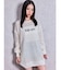 Valdy empire embroideryメッシュニットトップス