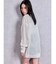 Valdy empire embroideryメッシュニットトップス
