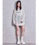 Valdy empire embroideryメッシュニットトップス