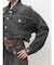belt collarダメージショートデニムGジャン
