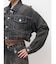 belt collarダメージショートデニムGジャン
