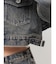 belt collarダメージショートデニムGジャン