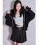 bijou string ZIP UPスウェットパーカー