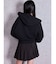 bijou string ZIP UPスウェットパーカー