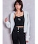 bijou string ZIP UPスウェットパーカー