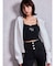 bijou string ZIP UPスウェットパーカー