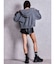 bijou string ZIP UPスウェットパーカー