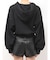 bijou string ZIP UPスウェットパーカー