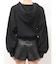 bijou string ZIP UPスウェットパーカー