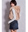 ハイウエストCURVE LINEスカートライクデニムショートパンツ