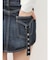 ハイウエストCURVE LINEスカートライクデニムショートパンツ