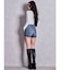 FOLDOVERウエストデニムショートパンツ