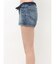 FOLDOVERウエストデニムショートパンツ