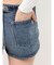 FOLDOVERウエストデニムショートパンツ