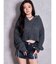 HANDニットライクショートHOODIE
