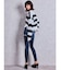 J/W SIDE RIPPED スキニーデニムPT