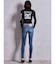 J/W SIDE RIPPED スキニーデニムPT