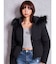 GGロゴラインストーンラメテレコ long sleeveトップス