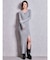 SymmetryGYDAプレートlong sleeveニットロングワンピース