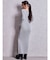 SymmetryGYDAプレートlong sleeveニットロングワンピース