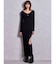 SymmetryGYDAプレートlong sleeveニットロングワンピース