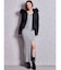 SymmetryGYDAプレートlong sleeveニットロングワンピース