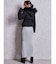 SymmetryGYDAプレートlong sleeveニットロングワンピース