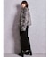 SymmetryGYDAプレートlong sleeveニットロングワンピース