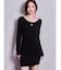 SymmetryGYDA プレートlong sleeveニットワンピース