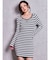SymmetryGYDA プレートlong sleeveニットワンピース