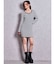 SymmetryGYDA プレートlong sleeveニットワンピース