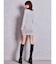 SymmetryGYDA プレートlong sleeveニットワンピース