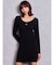 SymmetryGYDA プレートlong sleeveニットワンピース