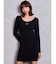 SymmetryGYDA プレートlong sleeveニットワンピース