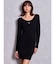 SymmetryGYDA プレートlong sleeveニットワンピース