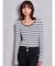 SymmetryGYDAプレートlong sleeveニットトップス