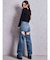 SymmetryGYDAプレートlong sleeveニットトップス