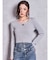 SymmetryGYDAプレートlong sleeveニットトップス