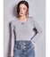 SymmetryGYDAプレートlong sleeveニットトップス