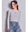 SymmetryGYDAプレートlong sleeveニットトップス