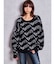 BETTY×GYDA slanting patternニットトップス